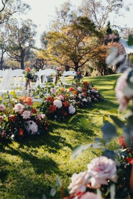 Marlon And Scarlett Outdoor Ceremony Aisle